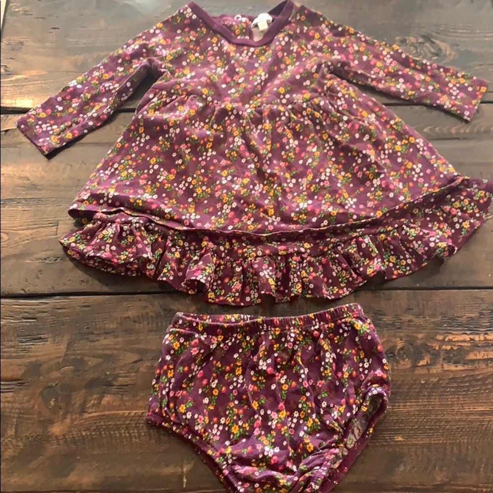 Splendid Flower Dress w Bloomers 6-12 month
